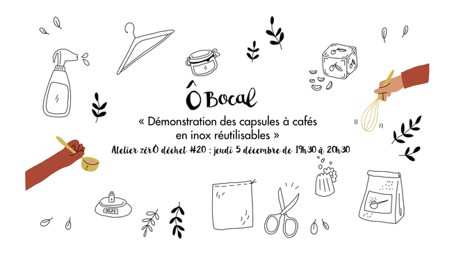Atelier zérÔ déchet #20 : Démonstration des capsules à cafés en inox réutilisables