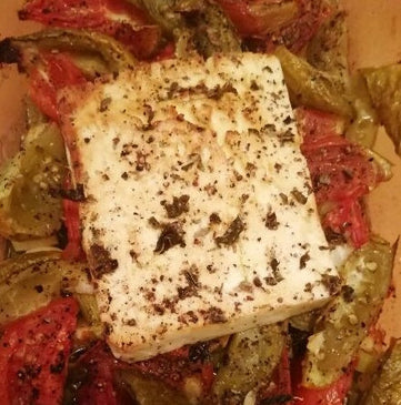 Féta bio grillée aux légumes d'été