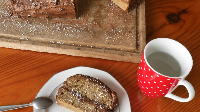 Bûche de Noël bio & végane au chocolat et à l'amande