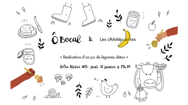 SlÔw Atelier #15 : Réalisation d'un jus de légumes détox