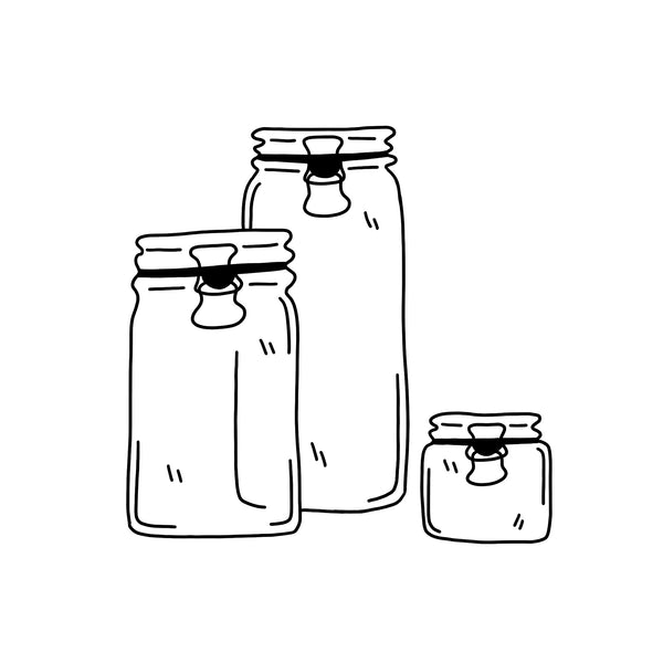 Bocaux Le Pratique & bouteilles en verre