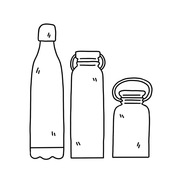 Bouteilles, gourdes et thermos