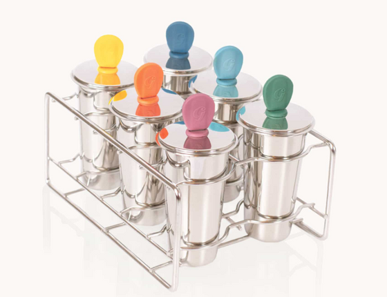 Moule à glaces en inox - kit de 6 x 120 ml