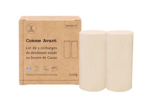 Déodorant en stick Comme Avant : lot de 2 recharges sans parfum