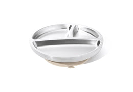 Assiette en inox à ventouse