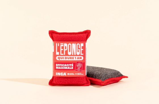 Éponge lavable Inga rouge