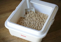 Litière végétale en granulés biodégradables et compostables