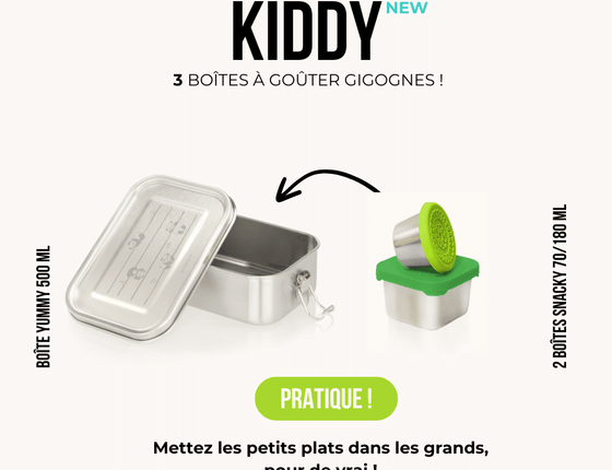 Boîte inox enfants Kiddy - Gaspajoe - lot de 3