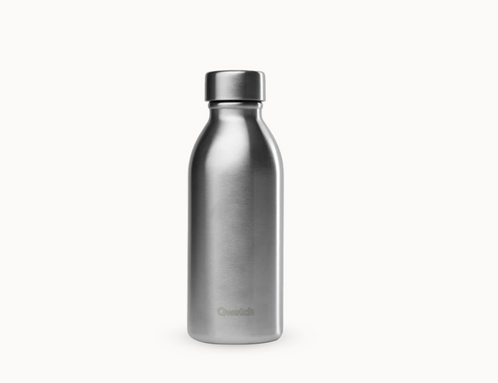 Bouteille isotherme Icon Qwetch 500ml - inox recyclé