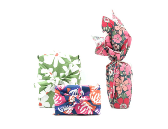 Furoshiki (emballage cadeaux réutilisable en tissu) - taille S