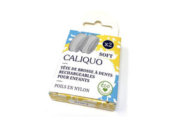 Recharge de 2 têtes de brosses à dents Caliquo - enfant