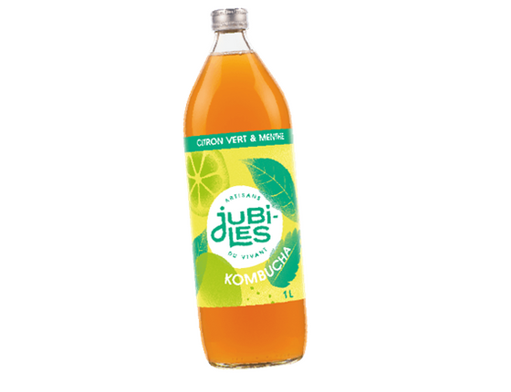 Kombucha bio citron vert & menthe 1L