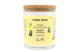 Bougie à la citronnelle anti-moustique Comme Avant