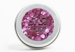 Si Si La Paillette - Paillettes cosmétiques biodégradables Rose Turfuschia Mix