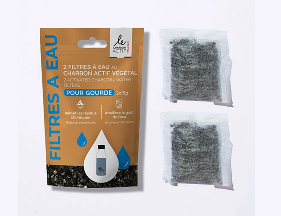 Charbons nomades compostables pour gourdes - lot de 2