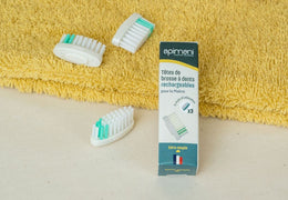 Recharge de 3 têtes de brosse à dents Apimani - poils extra-souples