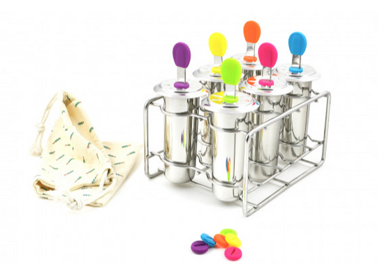 Moule à glaces en inox - kit de 6 x 85 ml