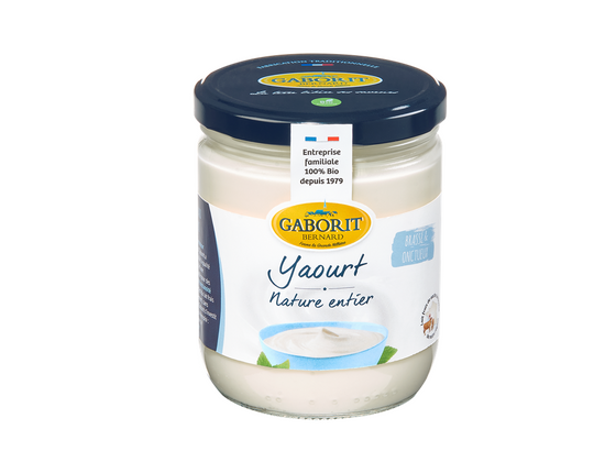 Yaourt nature entier bio & local - 400g