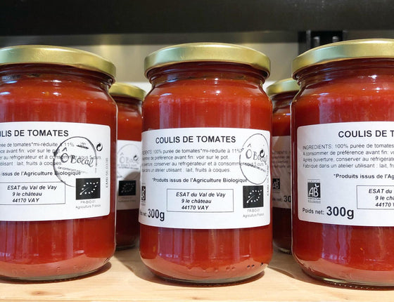 Coulis de tomates bio & local