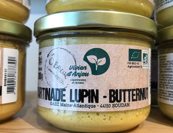 Tartinade lupin-butternut bio & locale