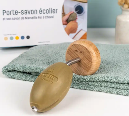 Coffret porte-savon écolier rotatif