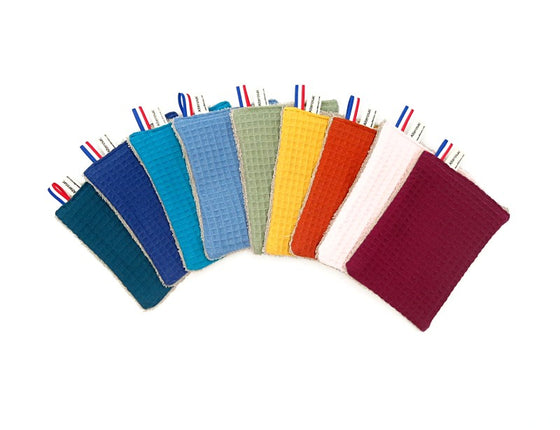 Éponge en coton coloré
