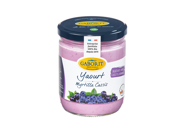 Yaourt myrtille cassis bio & local - 400g