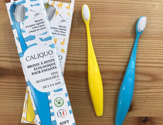 Brosse à dents rechargeable enfants Caliquo - bleue