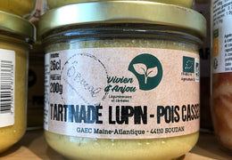 Tartinade lupin-pois cassés bio & locale