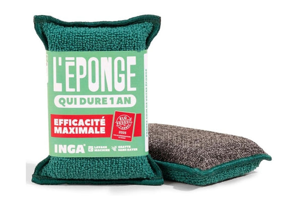 Éponge lavable Inga verte
