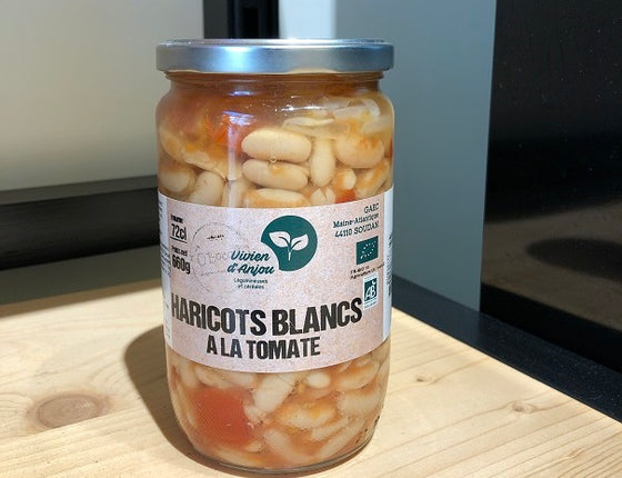 Haricots blancs à la tomate bio & locaux