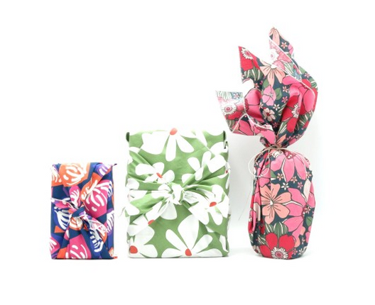 Furoshiki (emballage cadeaux réutilisable en tissu) - taille M