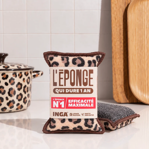 Éponge lavable Inga - Léopard
