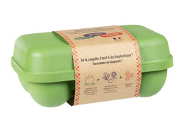 Boîte à œufs en coquilles d'œufs verte - 6 oeufs