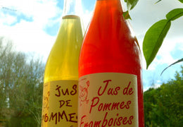 Jus de pomme-framboise bio & local