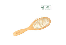 Brosse à cheveux avec picots en bois