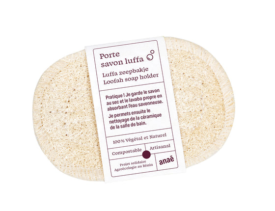 Porte-savon en luffa