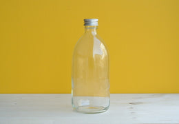 Flacon en verre transparent 500 ml