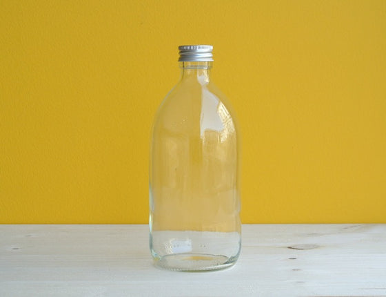 Flacon en verre transparent 500 ml