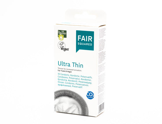 Lot de 10 préservatifs en latex naturel ultra-fins