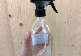 Flacon vaporisateur spray en verre transparent 500 ml