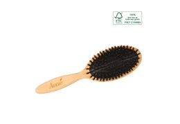 Brosse à cheveux en poils de sanglier