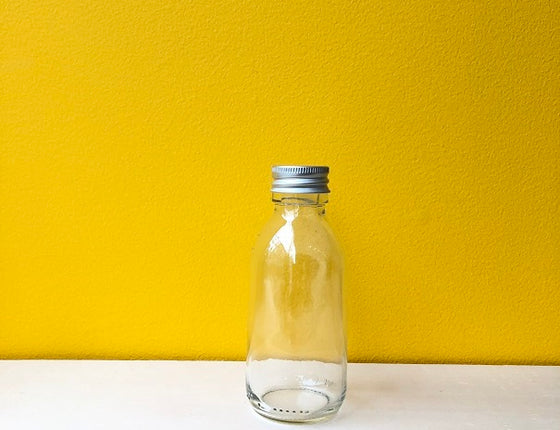 Flacon en verre transparent 125 ml