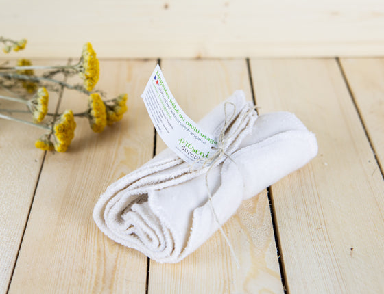 Lot de 5 lingettes en coton bio