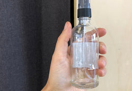 Flacon vaporisateur spray en verre transparent 100 ml
