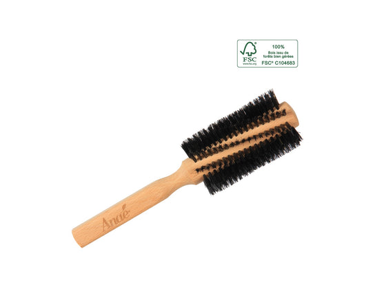 Brosse à cheveux ronde en poils de sanglier