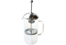 Cafetière à piston en verre & inox