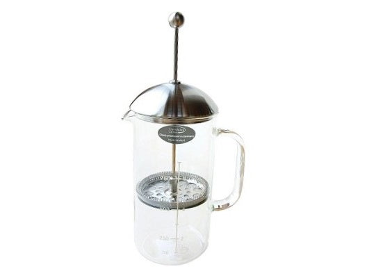 Cafetière à piston en verre & inox