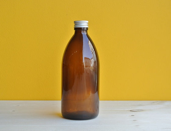 Flacon en verre teinté 500 ml